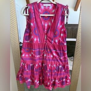 Vibrant Pink Sleeveless Mini Dress